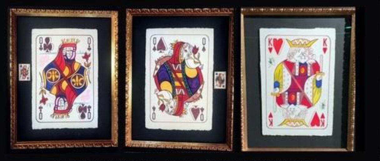 Poker Card Paintings - Salvador Dali Poker Card Paintings - Salvador Dali