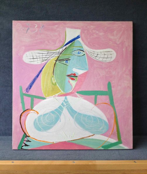 Femme Assise Au Chapeau De Paille - Pablo Picasso Femme Assise Au Chapeau De Paille - Pablo Picasso
