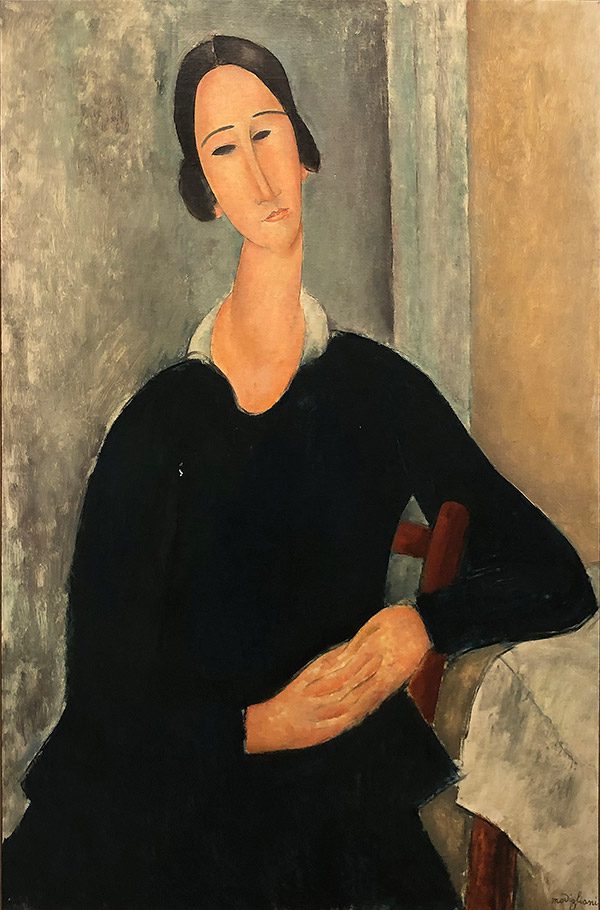 La Robe Bleue (Madame Zborowska) La Robe Bleue - Amedeo Modigliani